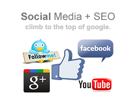 Where social media meets SEO.  Climb to the top of Google today.